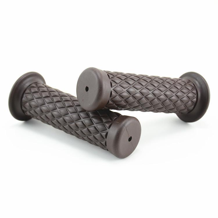 ハンドルグリップ 左右セット バイク用品 交換用 非貫通タイプ 22mm 原付 バイク スクーター カスタム 傷防止 汚れ防止 カスタマイズ シンプル | ブランド登録なし | 07