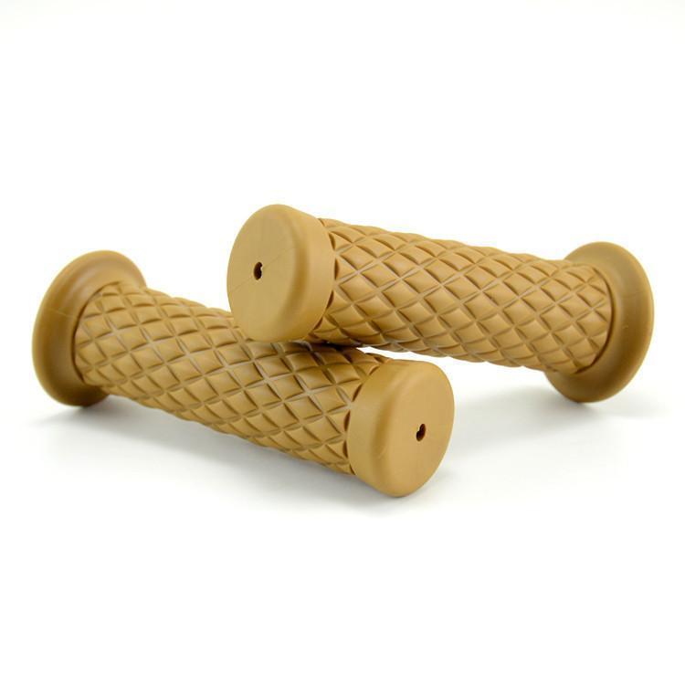 ハンドルグリップ 左右セット バイク用品 交換用 非貫通タイプ 22mm 原付 バイク スクーター カスタム 傷防止 汚れ防止 カスタマイズ シンプル | ブランド登録なし | 09