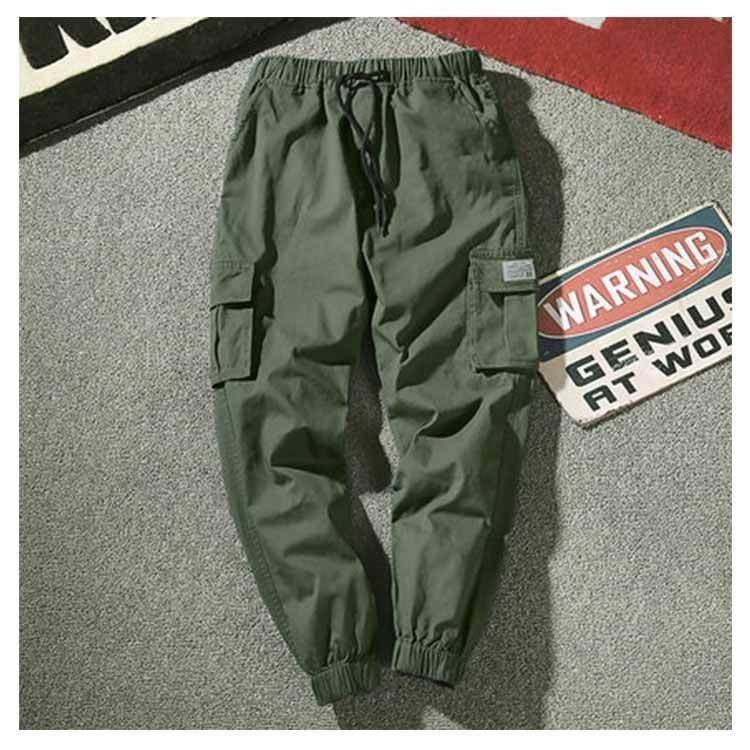ジョガーカーゴパンツメンズロングパンツ綿100％イージーパンツミリタリーパンツチノパンカジュアルパンツ楽パンワイドパンツ裾ゴム | ブランド登録なし | 10
