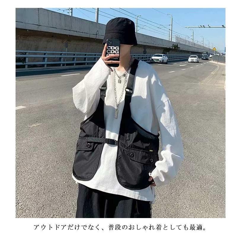 キャンプ 作業着 着るバッグ メンズ レディース 多機能 多ポケット おしゃれ カジュアル ジレ 仕事 春夏 ゴルフ フィッシング ハン | ブランド登録なし | 10