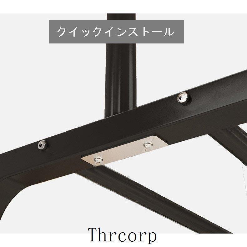 60cm 80cmハンガーラック シングル パイプハンガー 組立式 自立型 押入れ コートラック ブラック ガーメントラック | ブランド登録なし | 05