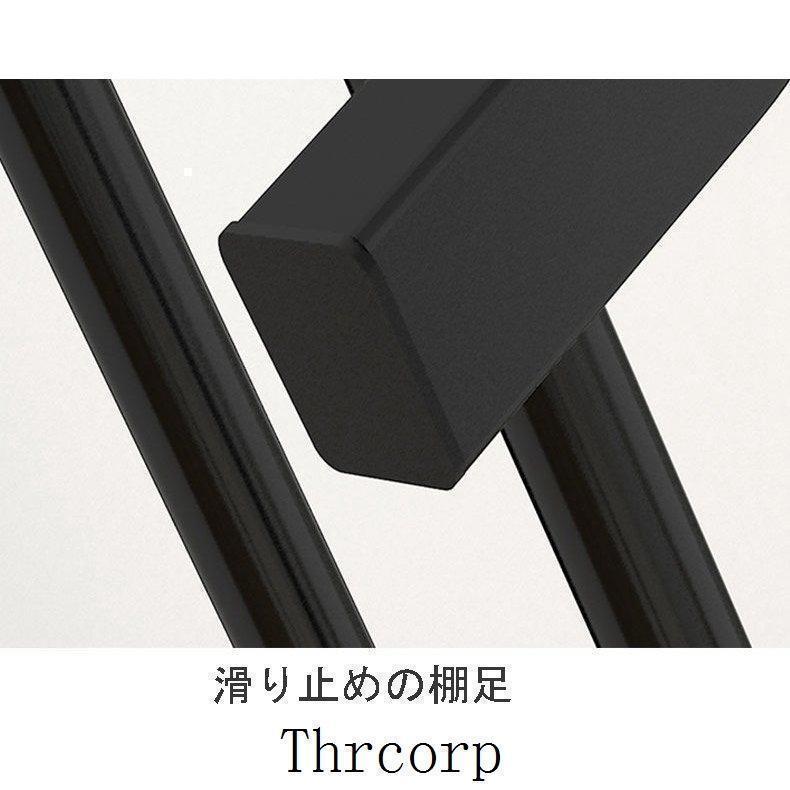 60cm 80cmハンガーラック シングル パイプハンガー 組立式 自立型 押入れ コートラック ブラック ガーメントラック | ブランド登録なし | 06