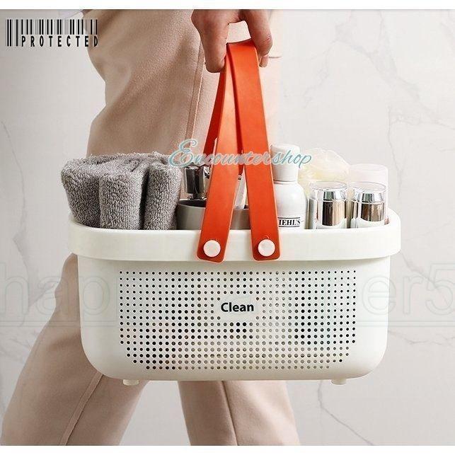 お風呂バスケット カゴ かご 整理用品 小物入れ ボックス ケース 収納 メッシュ 水切り 防水 持ち運び 持ち手 ミニ 大容量 多機能 バス 浴室 | ブランド登録なし | 20