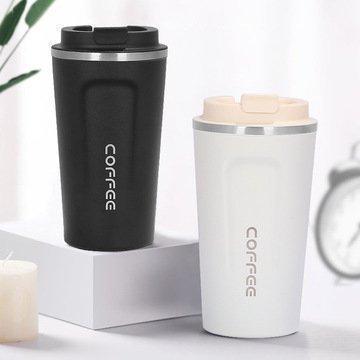 タンブラー コーヒーカップ 保温保冷 保温 ステンレス製 水筒 マグカップ ボトル コンパクト 軽量 ワンタッチオープン式 蓋付き 滑り止め | ブランド登録なし | 01