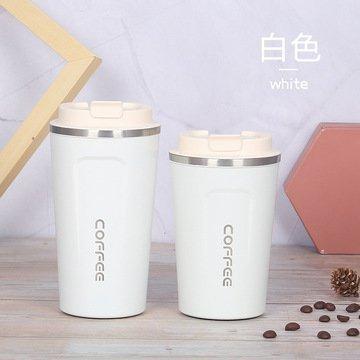 タンブラー コーヒーカップ 保温保冷 保温 ステンレス製 水筒 マグカップ ボトル コンパクト 軽量 ワンタッチオープン式 蓋付き 滑り止め | ブランド登録なし | 05