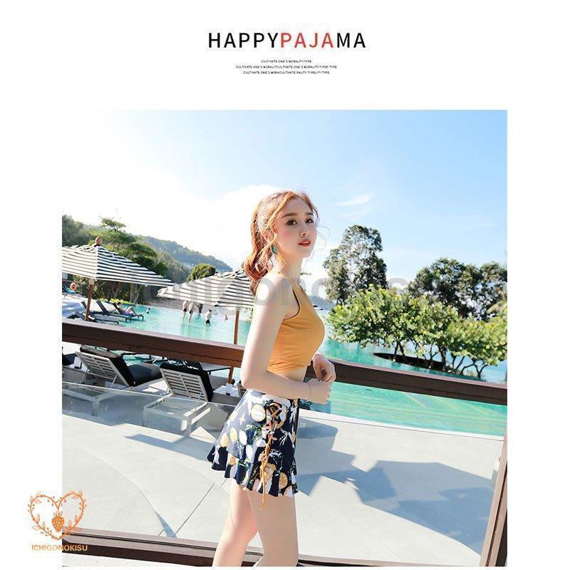 水着 レディース 可愛い体型カバー タンキニ ショートパンツ 3点セット フレア パッド付き ビキニ 花柄 水着おしゃれ オトナ女子 大人 ママ | ブランド登録なし | 04
