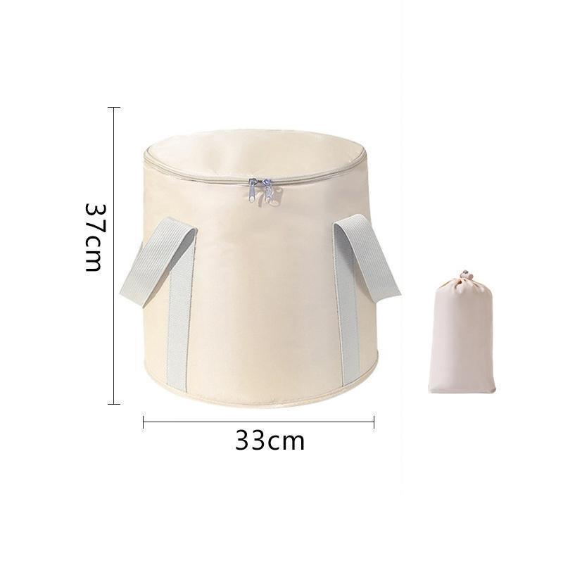 足湯 バケツ 足湯器 フットバス 折りたたみ 冷めない 蓋つき エステ 足浴 フットケア 疲労軽減 足冷え性対策 血液循環 あし湯 家庭用 ッズ | ブランド登録なし | 02