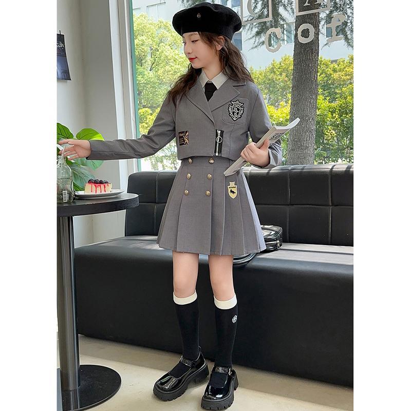 卒業式 小学校 女子 制服 卒服 4点セット 女の子 袴大学 チェック柄 無地 お受験 プリーツスカート スカート発表会 無地 スカート 成人式入学式 | ブランド登録なし | 12