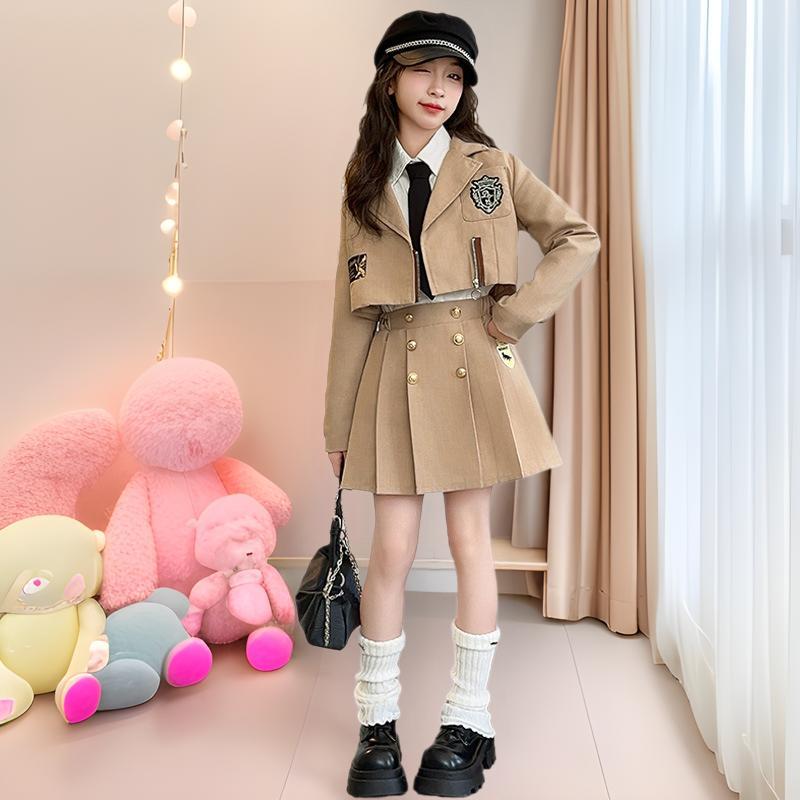 卒業式 小学校 女子 制服 卒服 4点セット 女の子 袴大学 チェック柄 無地 お受験 プリーツスカート スカート発表会 無地 スカート 成人式入学式 | ブランド登録なし | 03