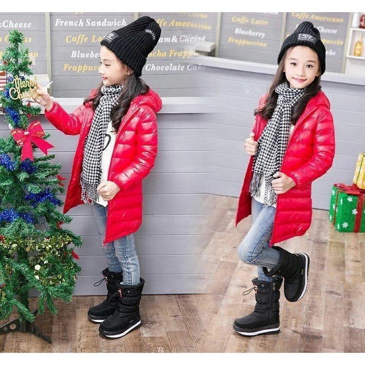 スノーブーツキッズ女の子雪遊び無地男の子裏起毛スノーブーツ防寒ジュニアレディースカジュアル裏ボアガールズ大人子供滑り止めブーツ | ブランド登録なし | 01
