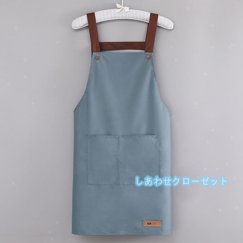 エプロン コック用 キッチン 調理服 保育士 カフェ防水 メンズ レディース エプロン男女兼用 キャンプ ガーデニング DIY 作業用料理 | ブランド登録なし | 06