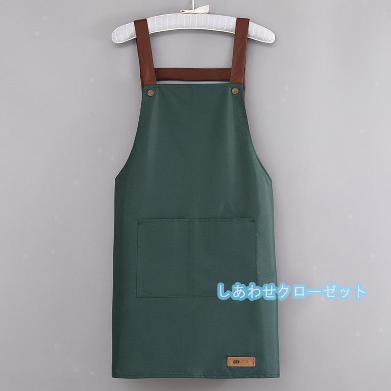 エプロン コック用 キッチン 調理服 保育士 カフェ防水 メンズ レディース エプロン男女兼用 キャンプ ガーデニング DIY 作業用料理 | ブランド登録なし | 07