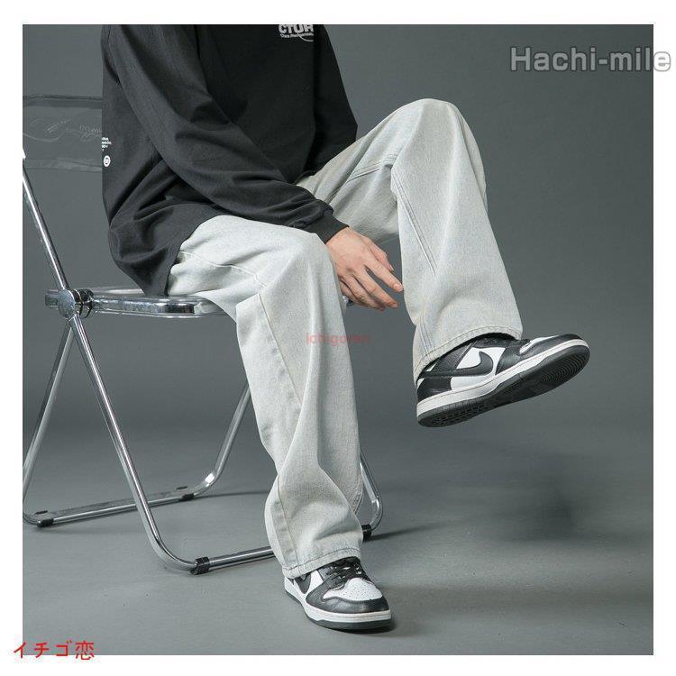 デニムパンツ メンズ ワイドパンツ ジーンズ イージーパンツ ジーパン Gパン ワイドデニム ワイドルック ストレート 秋 春 夏 | ブランド登録なし | 09