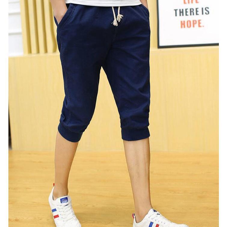 クロップドパンツ ハーフパンツ メンズ 七分丈パンツ 7分丈 スポーツウエア 膝下 春 夏 涼しい ショート イージーパンツ 速乾 リラックス | ブランド登録なし | 04