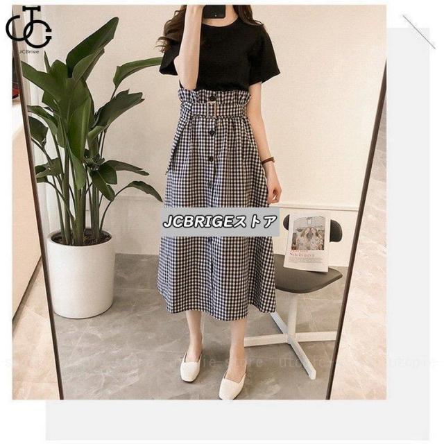 セットアップ レディース 夏 40代 ロング丈 半袖 Tシャツワンピース 上下セット 韓国風 セットアップ　ワンピース 新作 キレイめ 着痩せ | ブランド登録なし | 04