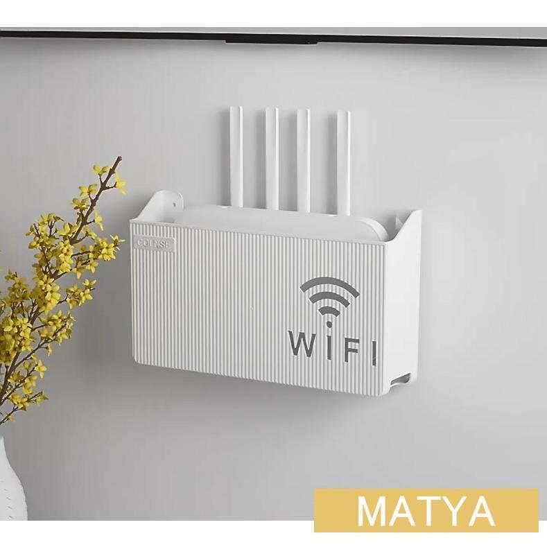 ルーター収納ボックス ケーブルボックス 収納 壁面収納 壁掛け Wi-Fiルーター 配線整理 すっきり 整理用品 整理整頓 シンプル おしゃれ | ブランド登録なし | 05
