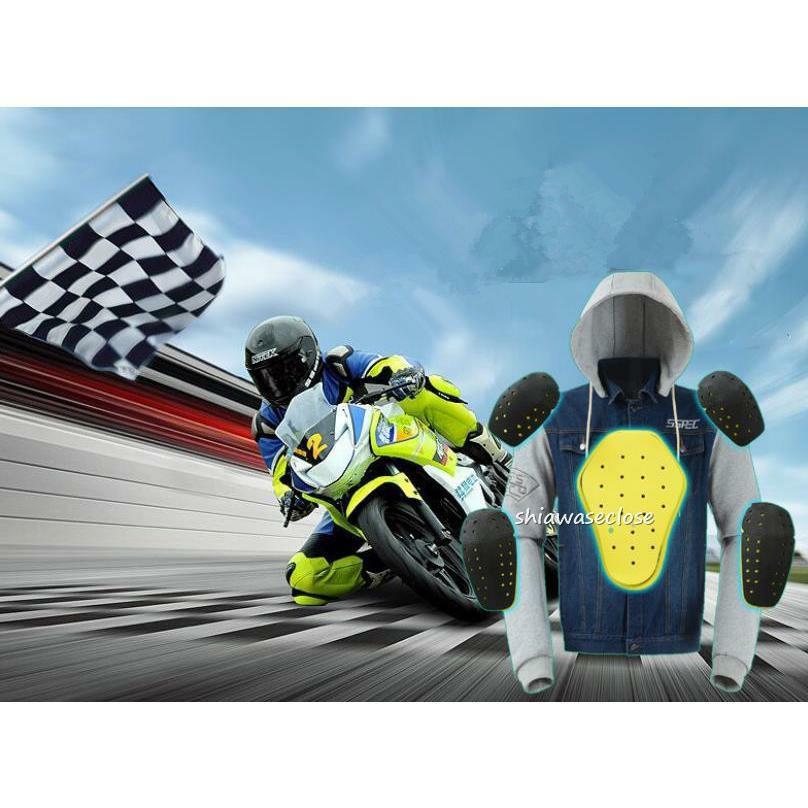 バイクウエア バイクジャケット メッシュ　通気性　デニムバイクジャケット　パッド付　耐磨春夏秋 バイク用品　カコイイ 耐衝撃 | ブランド登録なし | 07