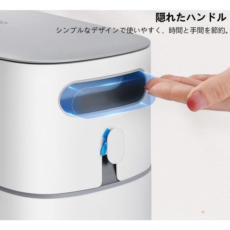 ゴミ箱 8L 12L おしゃれ 生ごみ ごみ箱 消臭 蓋付き 密閉 密封 ワンタッチ開蓋 自動梱包 ゴミ袋 隙間用 キッチン バスルーム | ブランド登録なし | 05