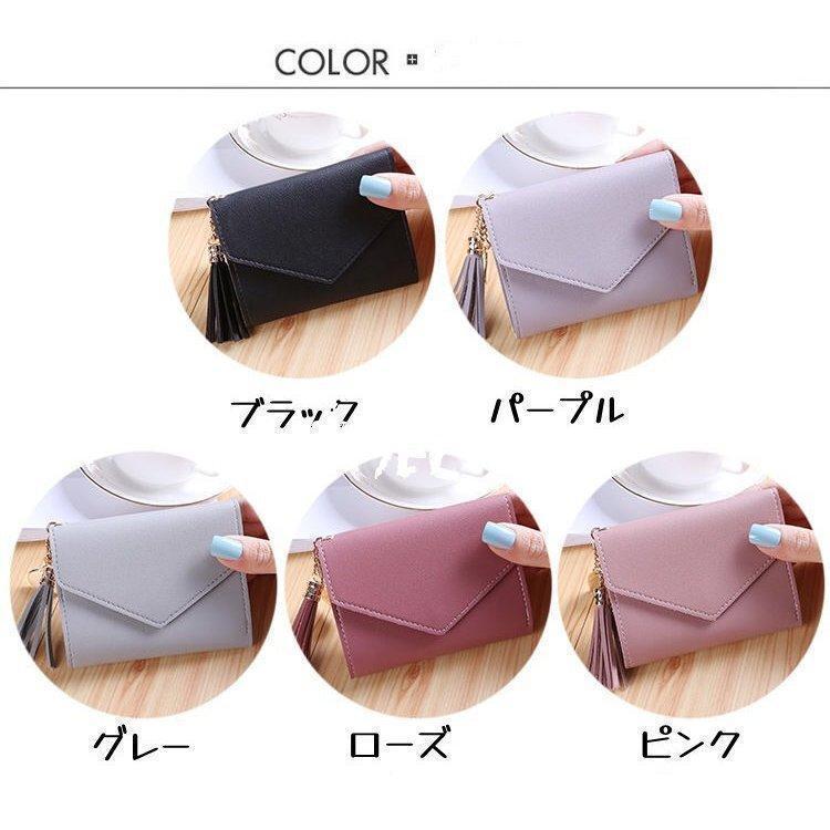 二つ折り財布 レディース ミニ財布 安い ギフト ファスナー 軽量 コンパクト 小銭入れ カード入れ ポーチ 男女兼用 |  | 10