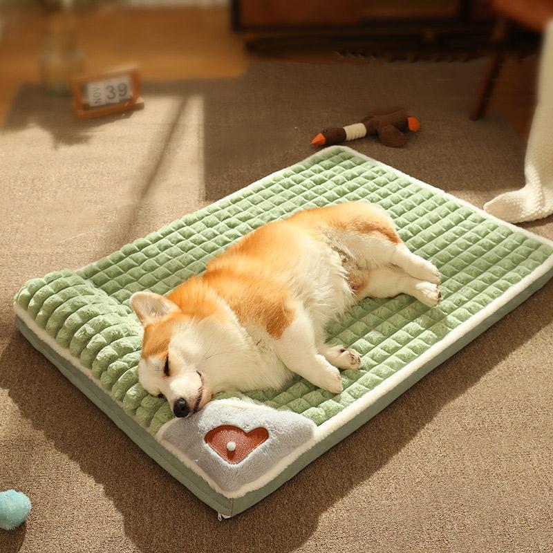 ペットベッド クッション 犬 猫 小型犬 中型犬 大型犬 冬用 暖かい ふわふわ もふもふ ペット用ベッド 洗える 寝袋 ペットソファ 寒さ対策 |  | 03