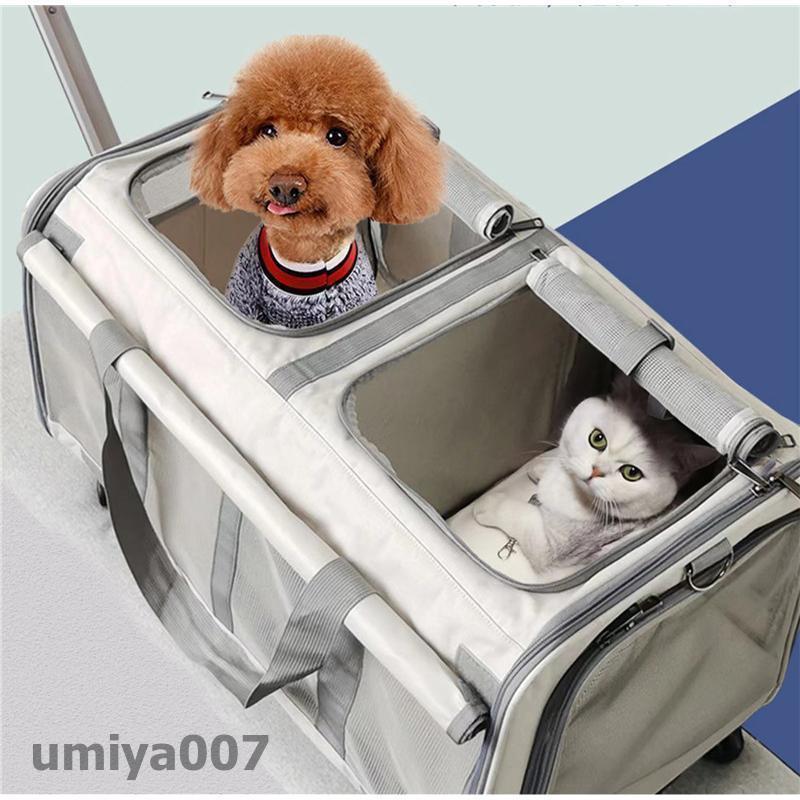キャリーリュック キャリーバッグ ペットキャリー バッグ キャスター付き 小型犬用 折り畳み 拡張 大容量 リュックサック リュックバッグ 避難用 | ブランド登録なし | 06