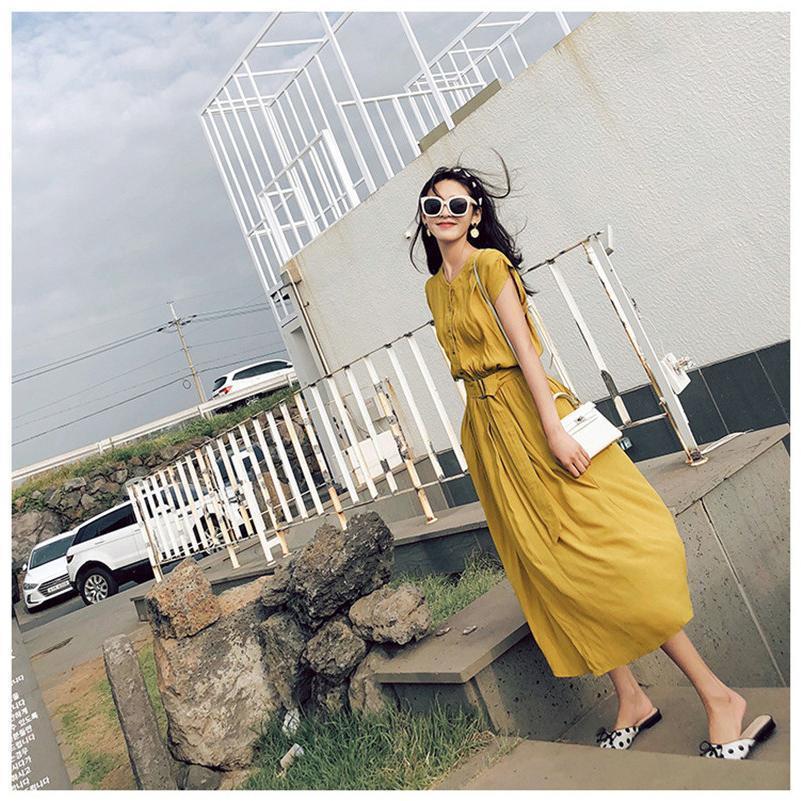ワンピース レディース 半袖 ロング丈 シフォン 可愛い 夏 体型カバー ゆったり 通勤 きれいめ おしゃれ 着痩せ 無地 40代 50代 涼しい | ブランド登録なし | 14
