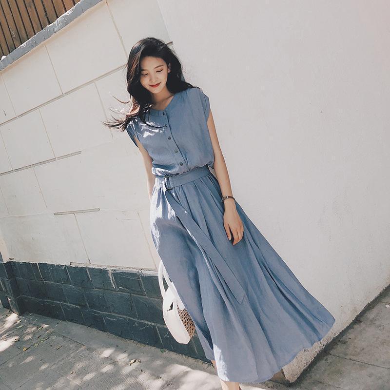 ワンピース レディース 半袖 ロング丈 シフォン 可愛い 夏 体型カバー ゆったり 通勤 きれいめ おしゃれ 着痩せ 無地 40代 50代 涼しい | ブランド登録なし | 02