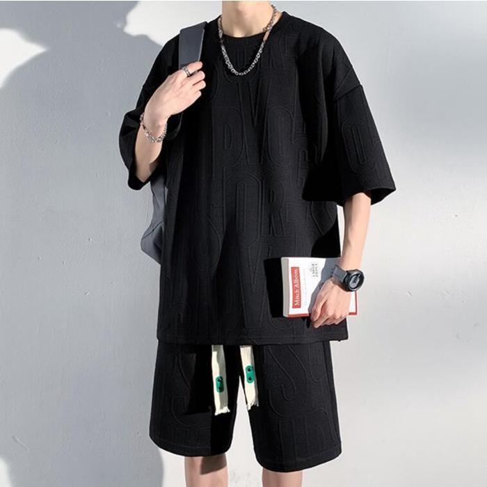 セットアップ メンズ 上下セット 夏 ゆったり tシャツ ハーフパンツ カジュアル 涼しい涼しい カジュアル シンプル | ブランド登録なし | 04