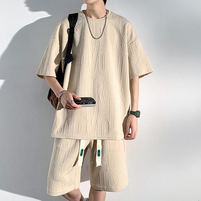 セットアップ メンズ 上下セット 夏 ゆったり tシャツ ハーフパンツ カジュアル 涼しい涼しい カジュアル シンプル | ブランド登録なし | 06