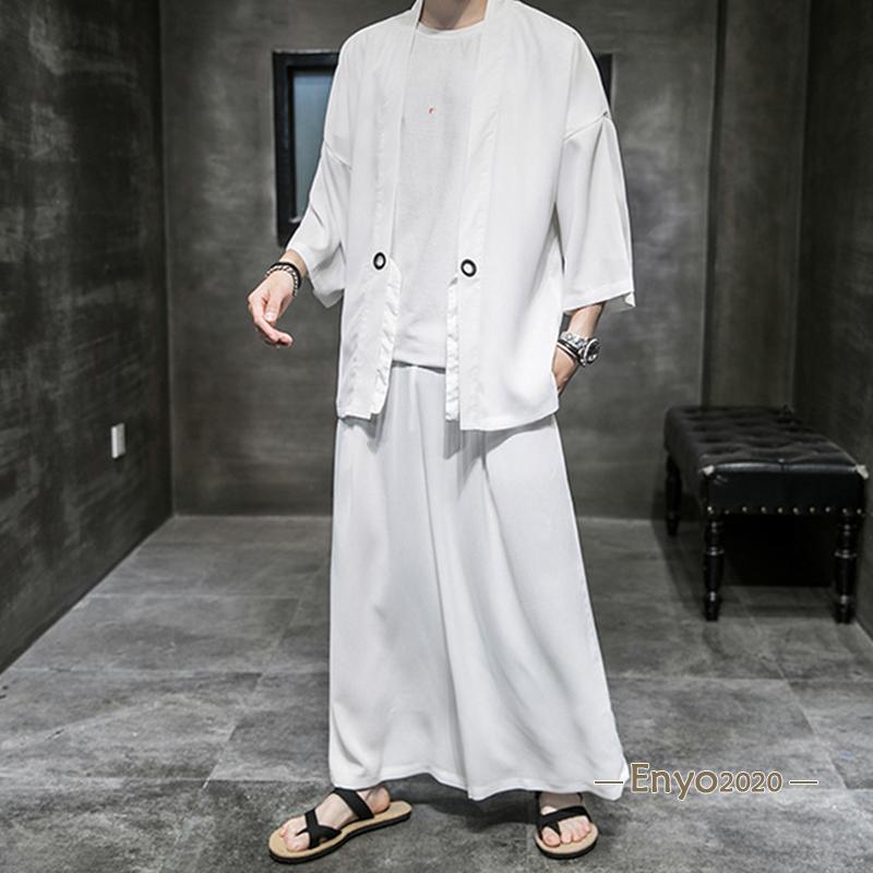 セットアップ メンズ ルームウェア サテン 冷感 七分袖 部屋着 スウェット 吸汗速乾 夏 涼しいシンプル ジャージ スウェット トレーニングウェア | ブランド登録なし | 11