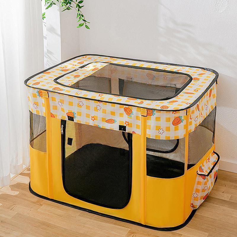 ペットサークル 折りたたみ式 テント 犬/猫/ウサギ用 全3色 持ち運び便利 組み立て簡単 メッシュ 小動物 ペットケージ 屋内 屋外 車内 丈夫 | ブランド登録なし | 09