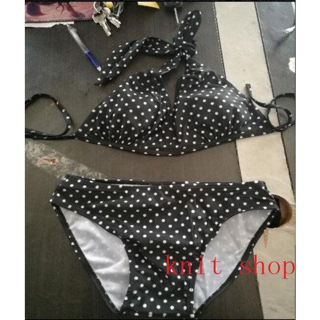 水着3点セット レディース 体型カバー ビキニ サロペット ママ水着 大きいサイズ ドット柄 海水浴 温泉 20代 30代 40代 50代 | ブランド登録なし | 05