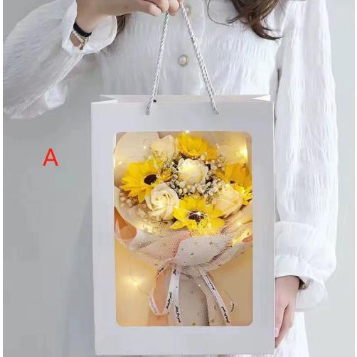 車載 母の日 ギフト プリザーブドフラワーロース 置物 枯れない花 永遠の花 結婚式 発表会 誕生日 記念日 車内 耐高温 | ブランド登録なし | 04