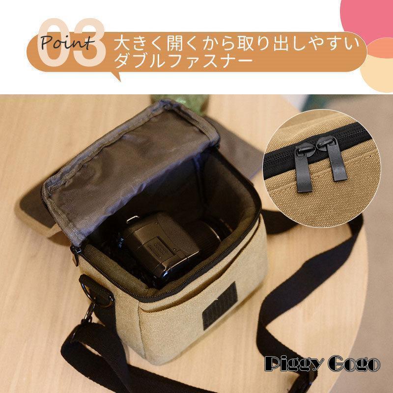 カメラバッグ ショルダー 一眼レフ 可愛い おしゃれ カメラケース ミラーレス コンパクト 軽量 デジカメ カメラ ケース 旅行 登山 男性 女性 | ブランド登録なし | 08