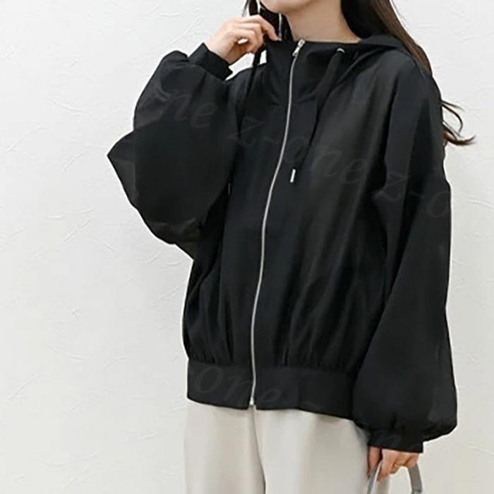 秋新作 UVカット パーカー UVパーカー レディース マウンテンパーカー フード付き ジップアップ 春 夏 羽織 長袖 撥水加工 シアー ス | ブランド登録なし | 12