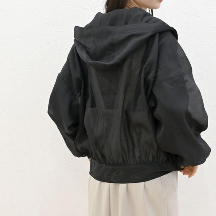 秋新作 UVカット パーカー UVパーカー レディース マウンテンパーカー フード付き ジップアップ 春 夏 羽織 長袖 撥水加工 シアー ス | ブランド登録なし | 02