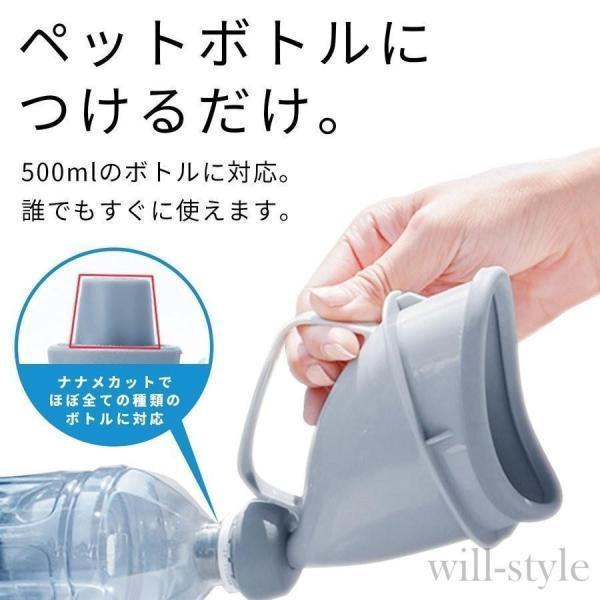 簡易トイレ 男女兼用 携帯トイレ 防災 非常用トイレ 登山 キャンプ アウトドア 震災 地震 断水 ペットボトル携帯トイレ 尿瓶 | ブランド登録なし | 03