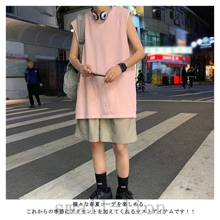 タンクメンズロングタンクロングタンクインナー夏服ゆったり長め無地大きいサイズレイヤードブラック | ブランド登録なし | 12