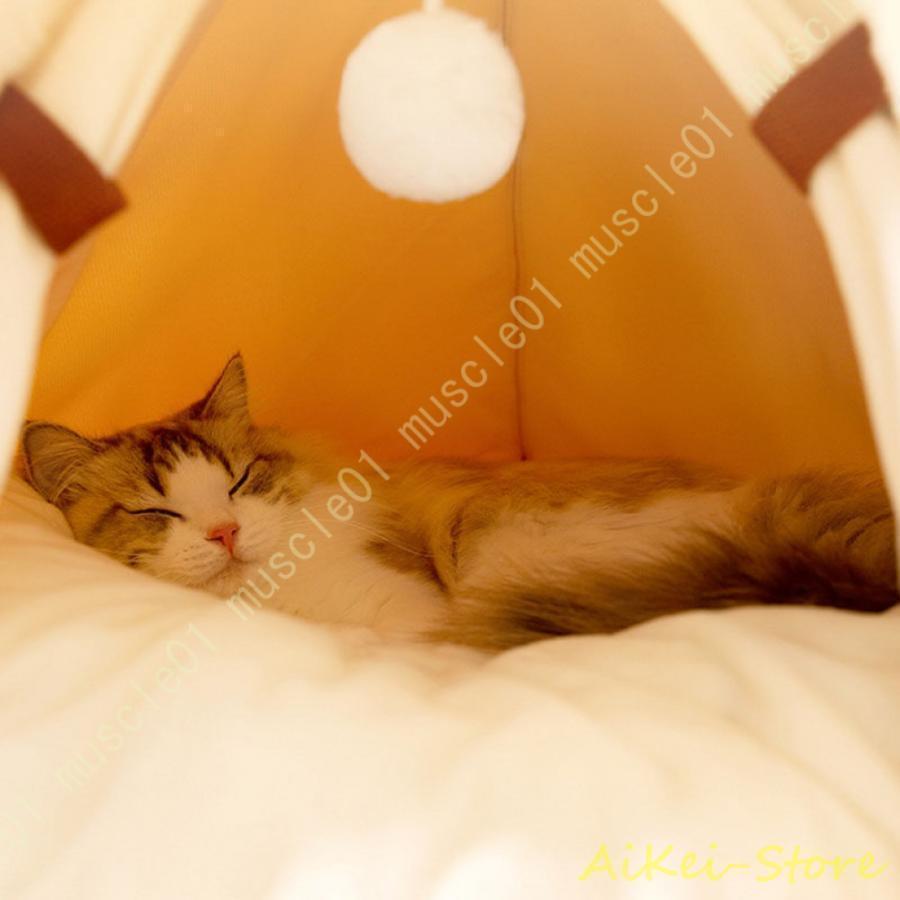 犬ハウス 猫 ハウス ドーム 冬 ペットベッド ペットハウス 犬小屋 可愛い 柔らかい クッション付き ペット用品 小/中/大型犬用 快適 テント | ブランド登録なし | 10