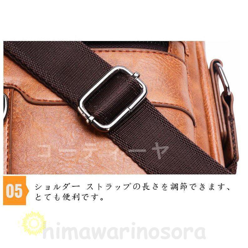 バッグ メンズ　ショルダーバッグ　敬老の日 父の日 レトロ風 ワンショルダー 斜め掛け 軽量 男女兼用 メンズギフト 50代60代鞄 耐摩設計 | ブランド登録なし | 13