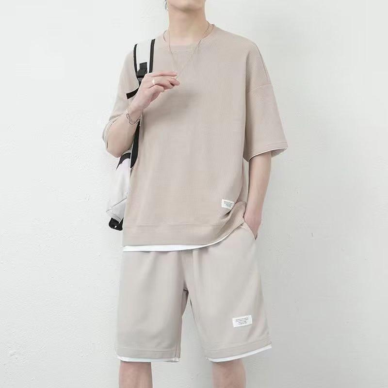 セットアップ メンズ 半袖 Tシャツ ショートパンツ パジャマ ルームウェア 部屋着 ス 半ズボン ジャージ 吸汗速乾 夏服 接触冷感 涼しい |  | 06