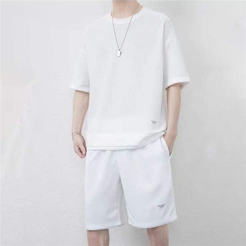 セットアップ メンズ 半袖 Tシャツ ショートパンツ パジャマ ルームウェア 部屋着 ス 半ズボン ジャージ 吸汗速乾 夏服 接触冷感 涼しい |  | 08