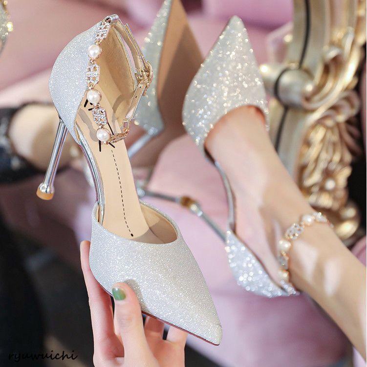 美脚 パンプス走れる ハイヒールプリンセス ポインテッドトゥ パンプス レディース 痛くない 疲れない 結婚式 二次会 お呼ばれ | ブランド登録なし | 01