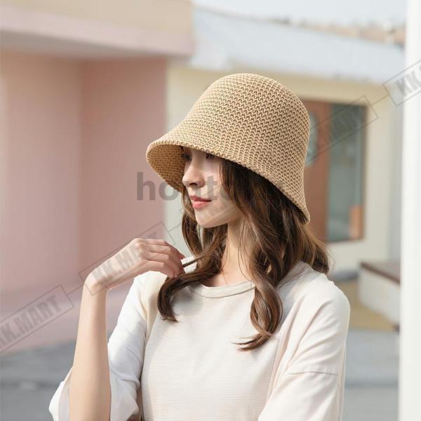 バケットハット 帽子 レディース 折りたたみ サイズ調整可夏 おしゃれ 春夏 秋 大人可愛い 日よけ 湿気 対策 UVカット 大きめ | ブランド登録なし | 05