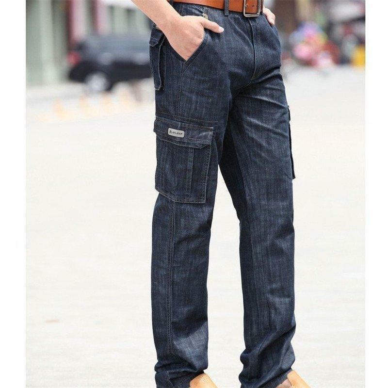 ジーパン デニムパンツ メンズ ジーンズ カーゴパンツ Gパン 夏パンツ 春秋長ズボン 作業パンツ　ス トレッチ 春秋新作 | ブランド登録なし | 05
