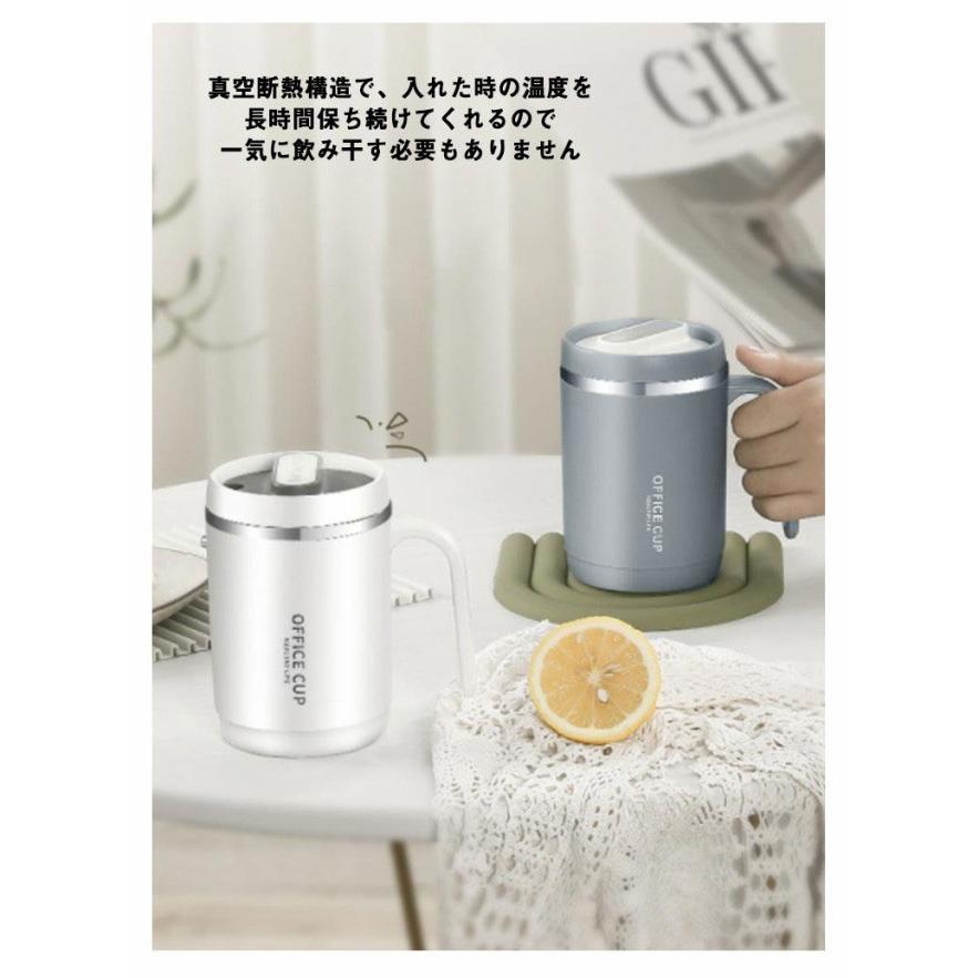 保温 保冷 マグカップ 500ml 取っ手付き 蓋付き ステンレス 真空 二重構造 タンブラー マグ コップ カップ おしゃれ オフィス 自宅 レ | ブランド登録なし | 14
