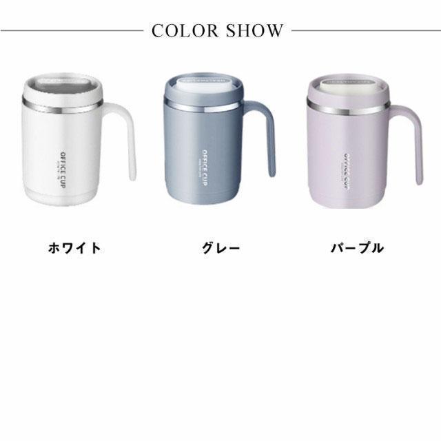 保温 保冷 マグカップ 500ml 取っ手付き 蓋付き ステンレス 真空 二重構造 タンブラー マグ コップ カップ おしゃれ オフィス 自宅 レ | ブランド登録なし | 06