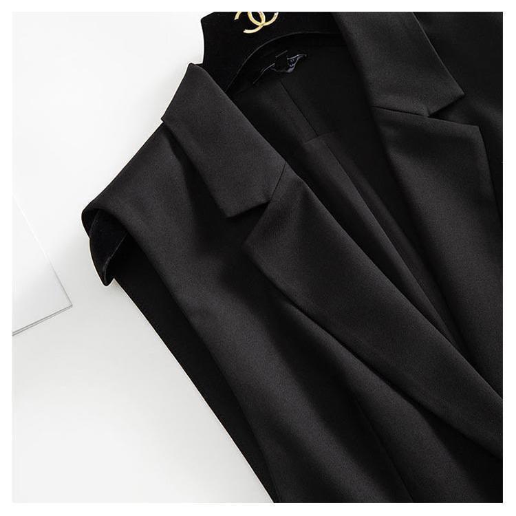 夏 アウター ジレ 大人 ロング ロングジレ スーツ生地 レディース テーラード 薄手 春夏 ノースリーブ 夏用 レディース 春夏 スリム 前 |  | 18