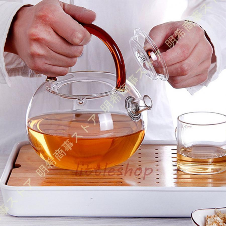 ガラス ティーポット IH対応 耐熱 耐冷 かわいい ポット コーヒー 紅茶 茶器 ステンレス茶こし付き 耐熱ガラス おしゃれ 大容量 ふたつき | ブランド登録なし | 12