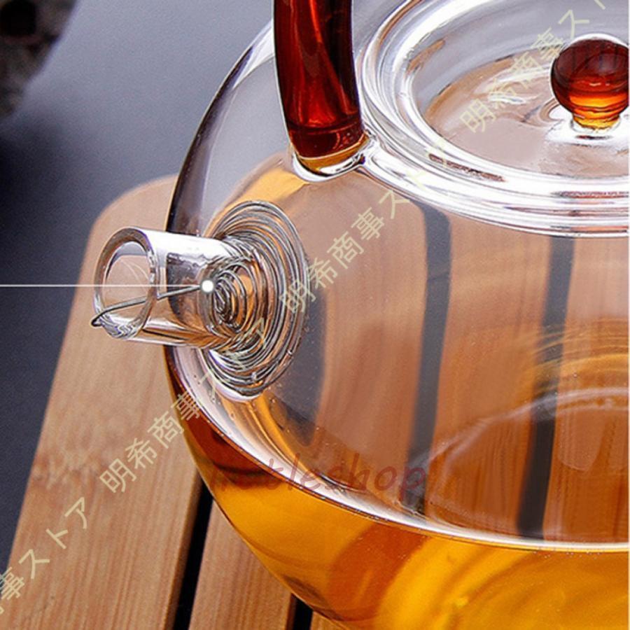 ガラス ティーポット IH対応 耐熱 耐冷 かわいい ポット コーヒー 紅茶 茶器 ステンレス茶こし付き 耐熱ガラス おしゃれ 大容量 ふたつき | ブランド登録なし | 13